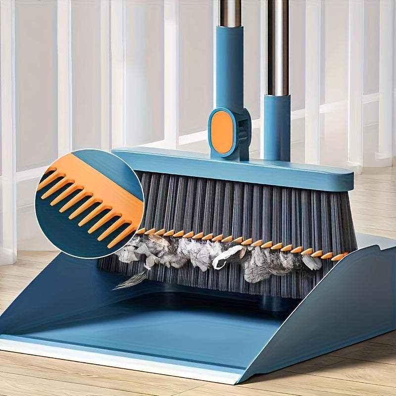 2-in-1 Functional Rotating Broom & Dustpan Set