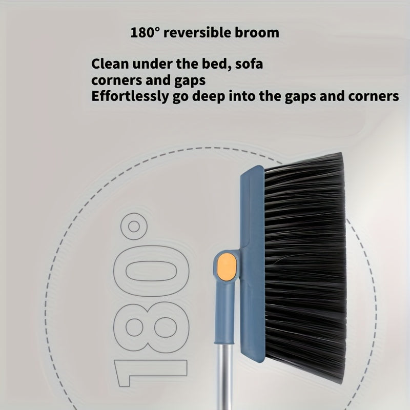 2-in-1 Functional Rotating Broom & Dustpan Set