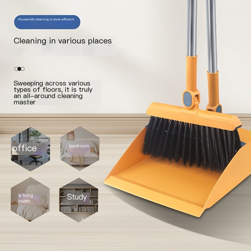 2-in-1 Functional Rotating Broom & Dustpan Set