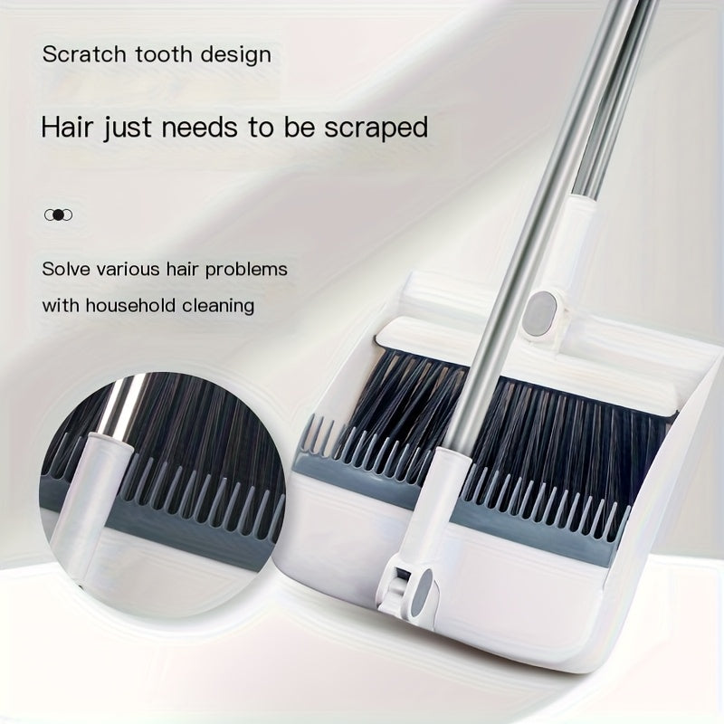2-in-1 Functional Rotating Broom & Dustpan Set