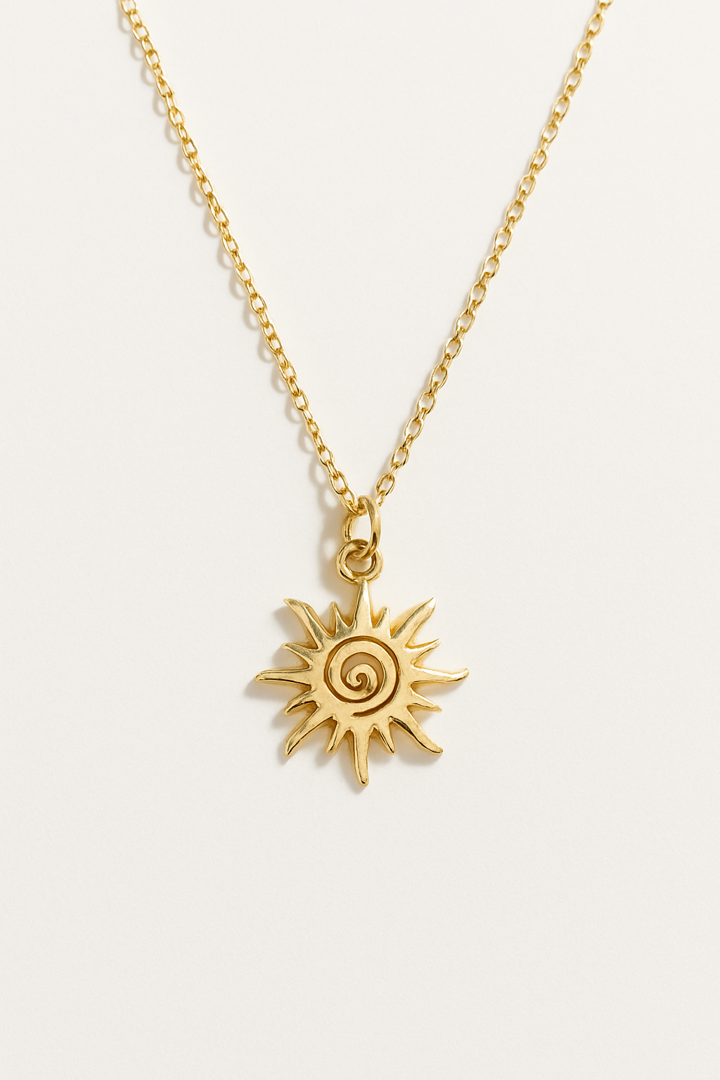Hollow Out Sun Shape Necklace for Women