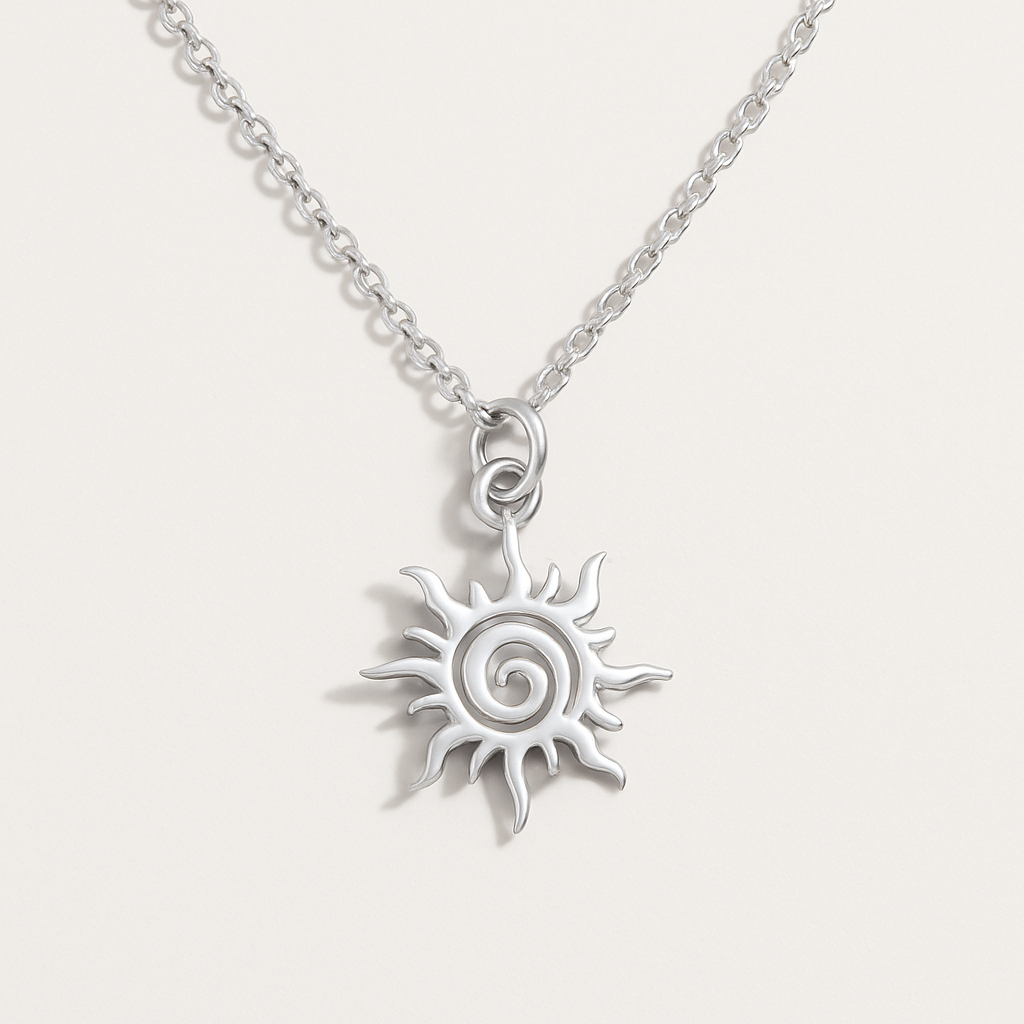 Hollow Out Sun Shape Necklace for Women