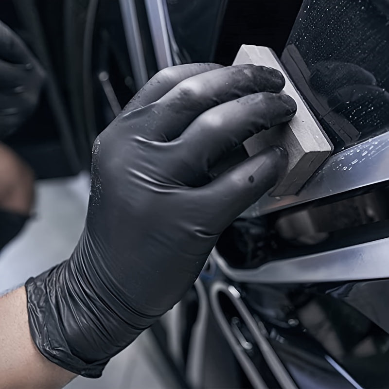 Premium Black Nitrile Disposable Cleaning Gloves