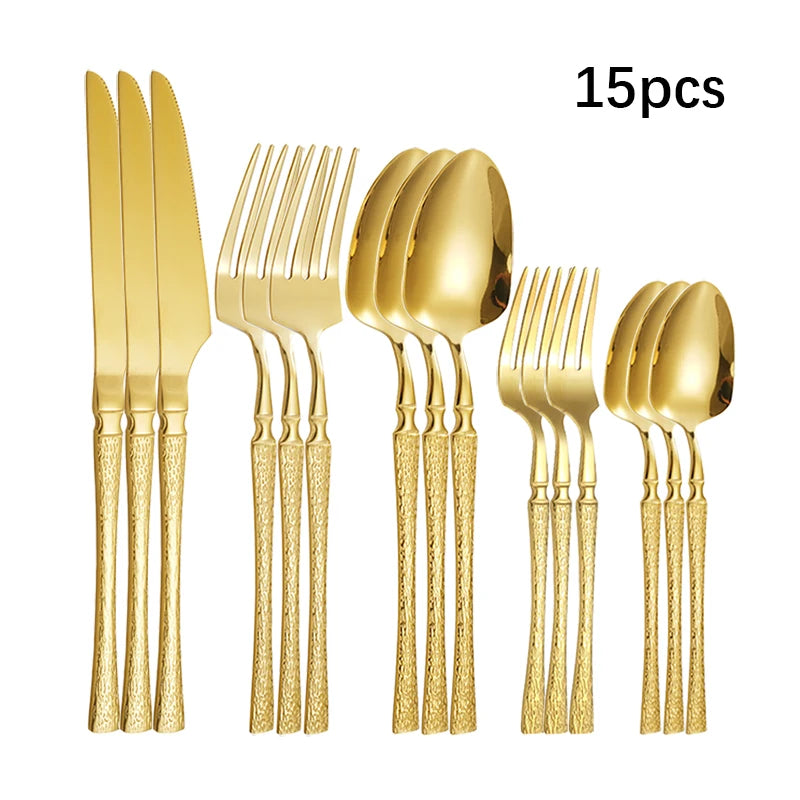 Golden Forge Flatware Set - 5 piece