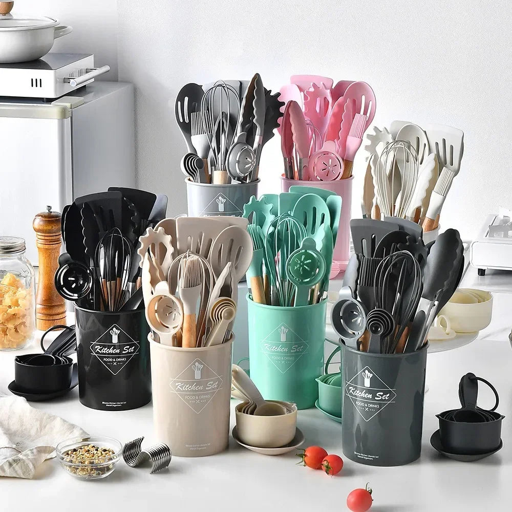 12PC Food-Grade Silicone Cookware Set