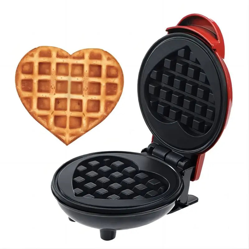Mini Heart-Shaped Waffle Maker