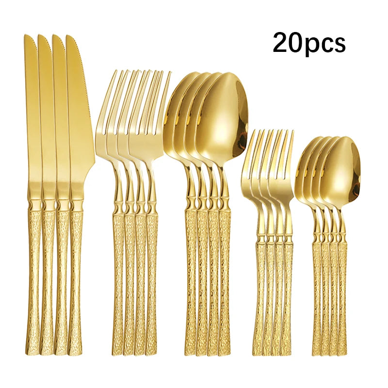 Golden Forge Flatware Set - 5 piece
