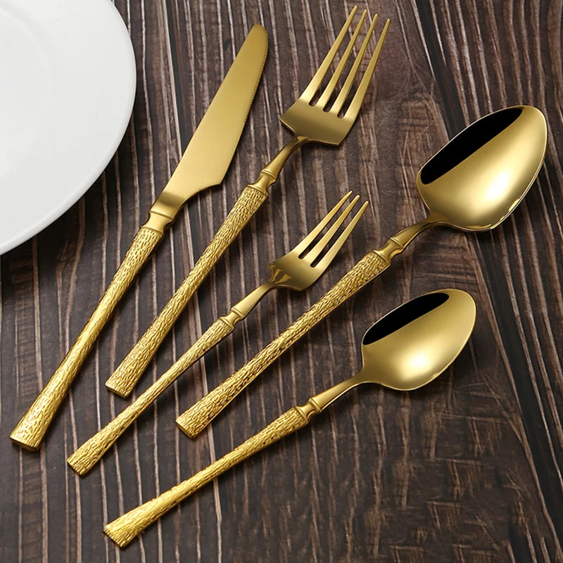 Golden Forge Flatware Set - 5 piece