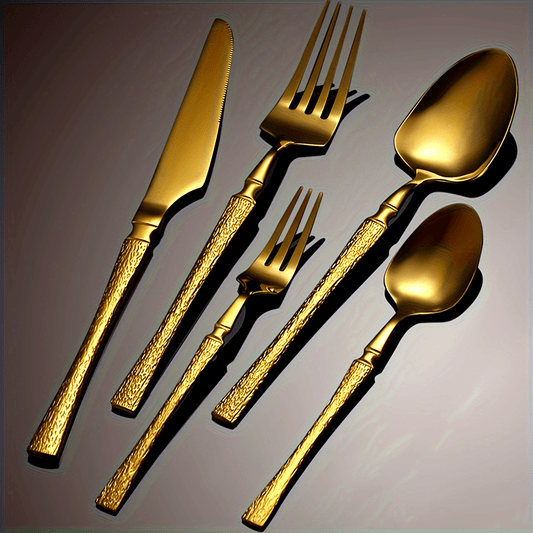Golden Forge Flatware Set - 5 piece