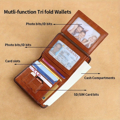 Leather Tri-Fold Card Holder