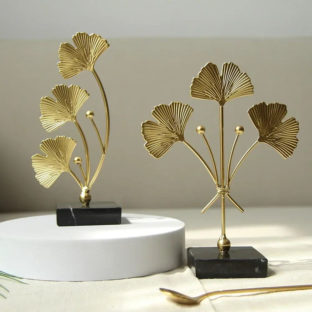 Ginkgo Leaf Figurine Decor