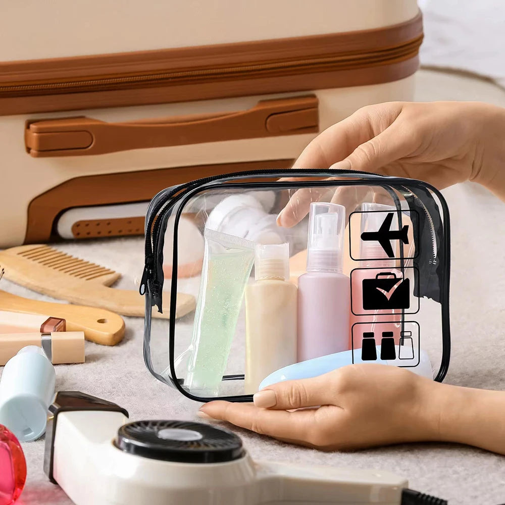 Transparent Collapsible Toiletry Kit, 3PCS