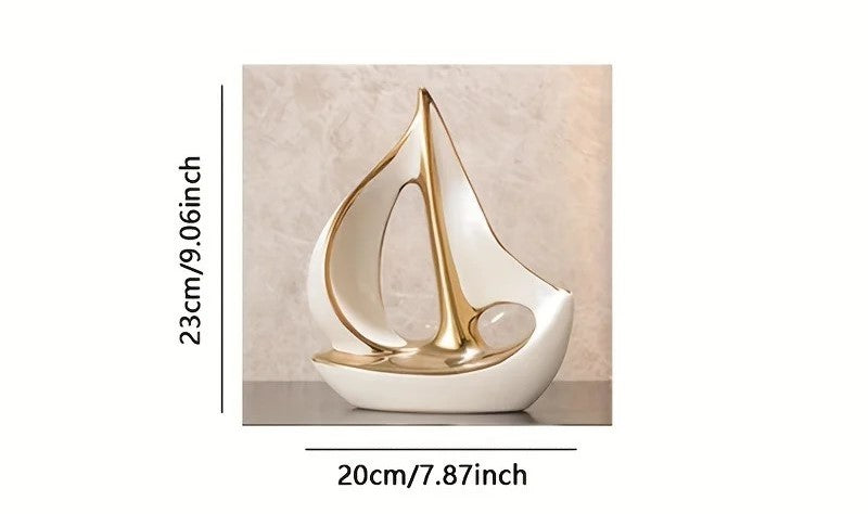 Sailboat Ornament Office Decor