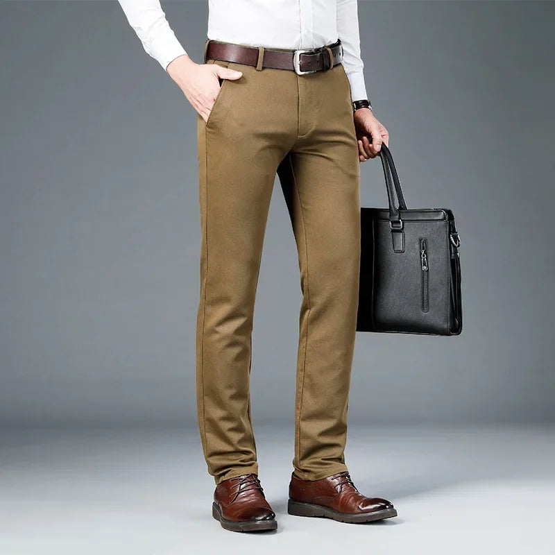 Business Casual Straight-Leg Pants