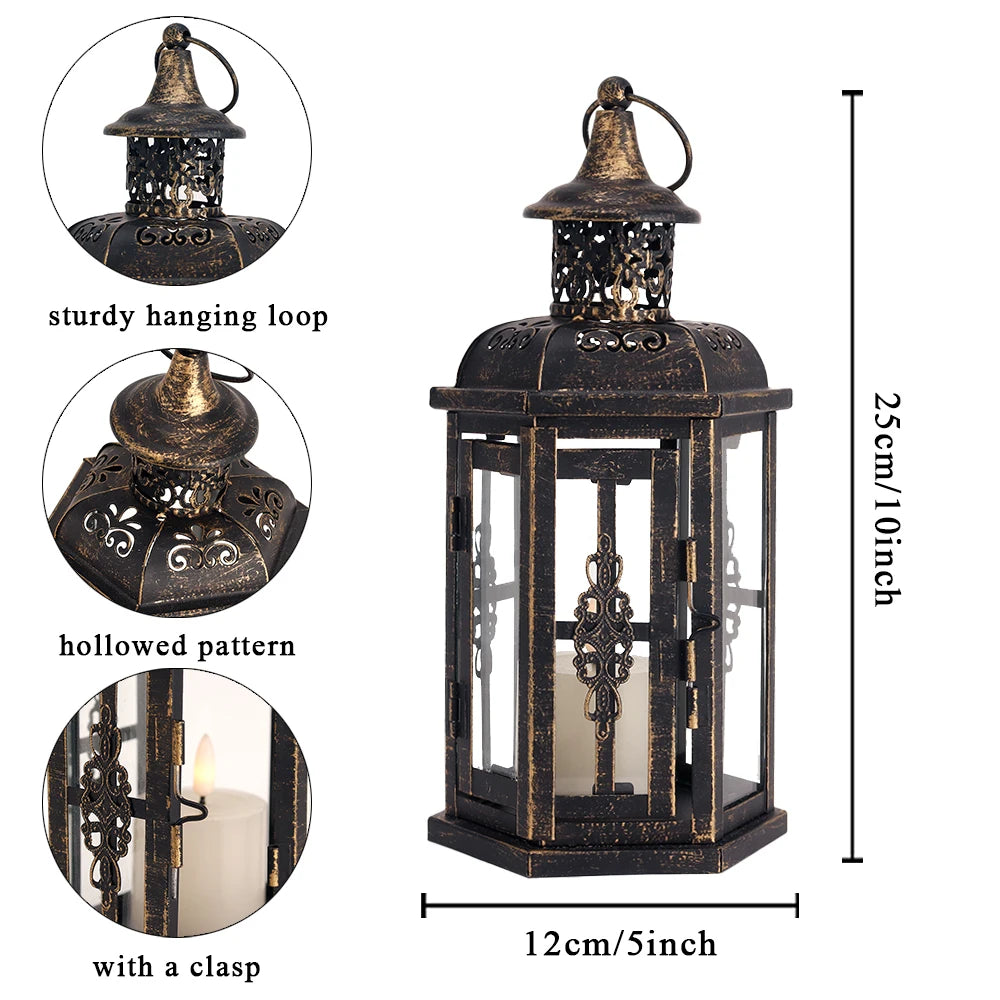 Vintage Nordic Candle Holder Lantern