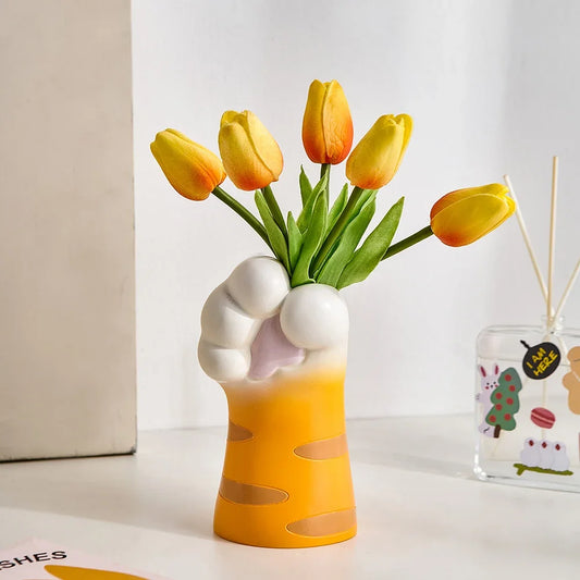 Cat Paw Decorative Vase