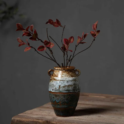 Floral Éclat Antique Vase