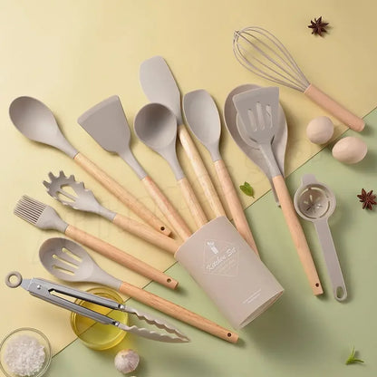 12PC Food-Grade Silicone Cookware Set