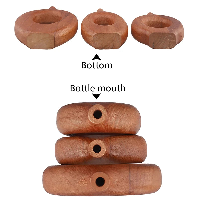 Nordic Handcrafted Wooden Torus Vase