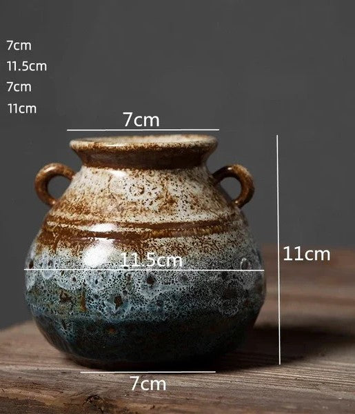Floral Éclat Antique Vase
