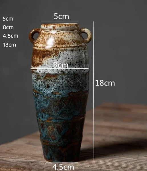 Floral Éclat Antique Vase