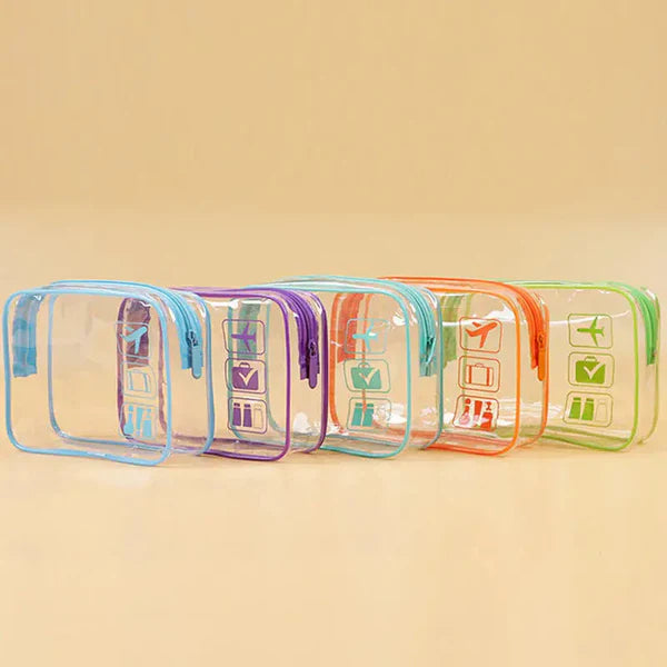 Transparent Collapsible Toiletry Kit, 3PCS